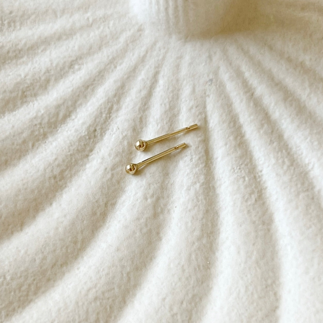 Sun Stud Earrings - 14K Gold Filled