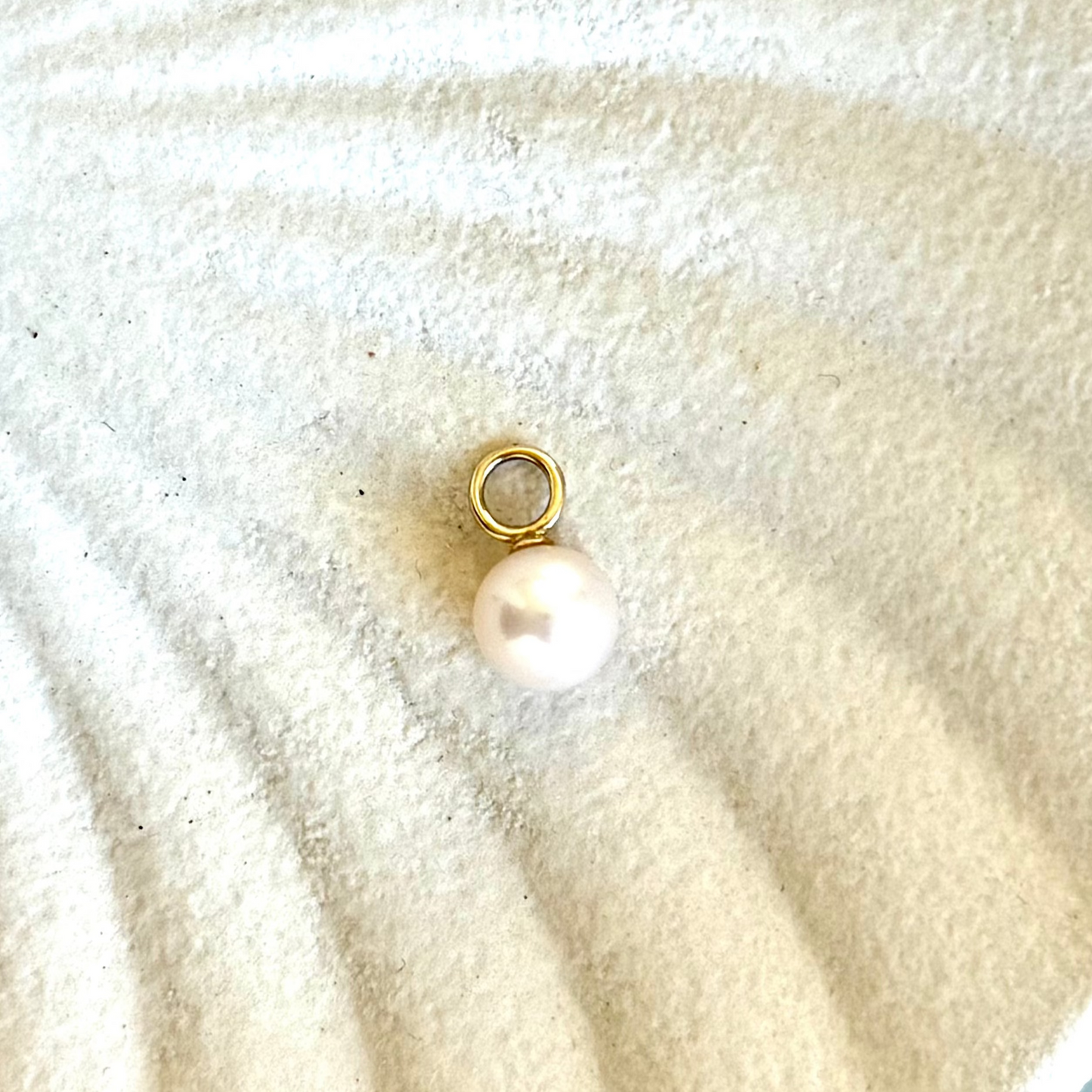Pearl Charm - 14K SOLID GOLD