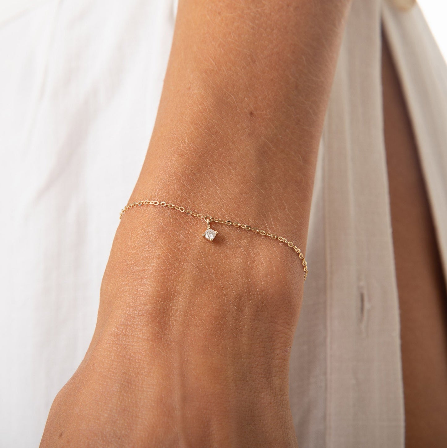 Elegant M Bracelet - 14K SOLID GOLD