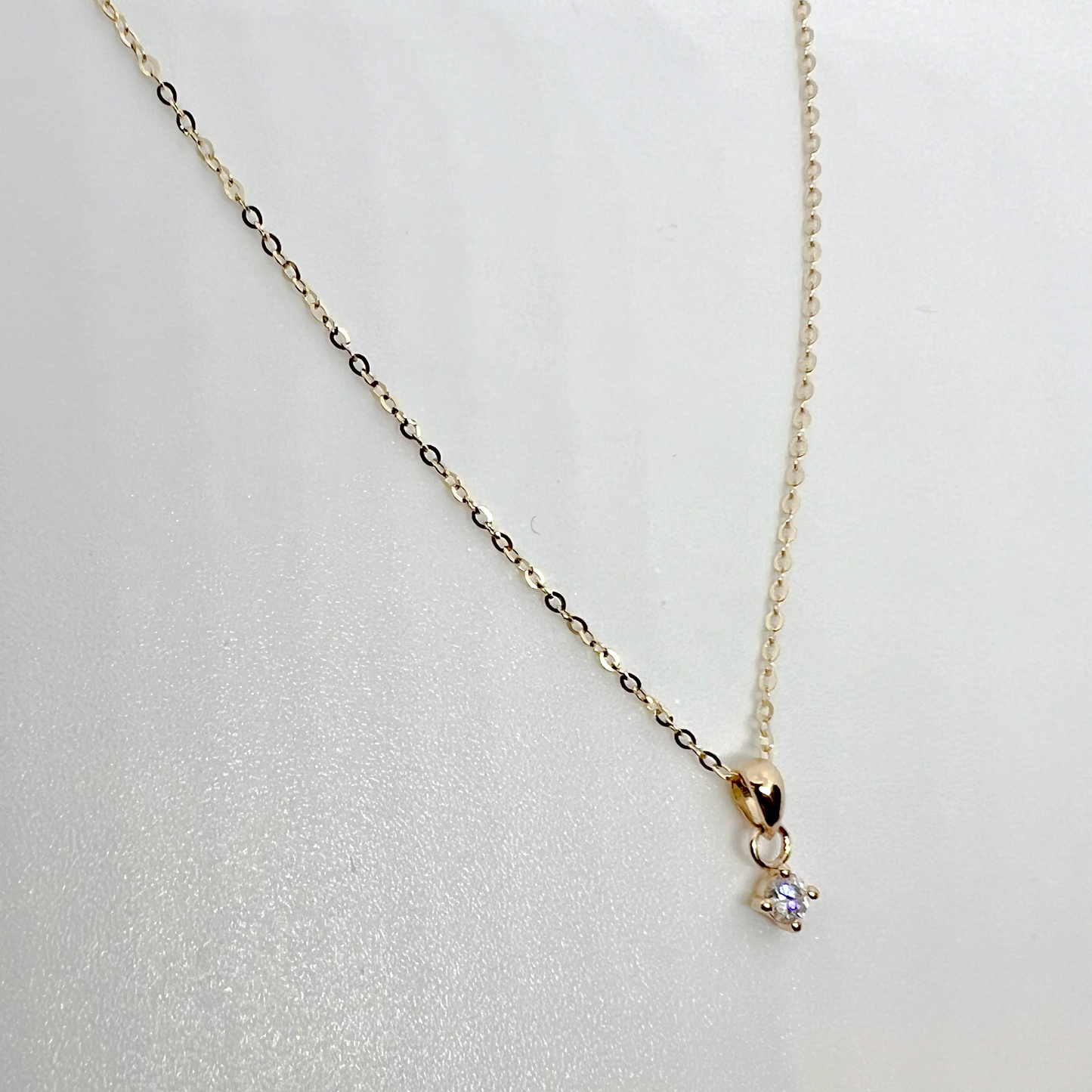 Elegant M Necklace - 14K SOLID GOLD