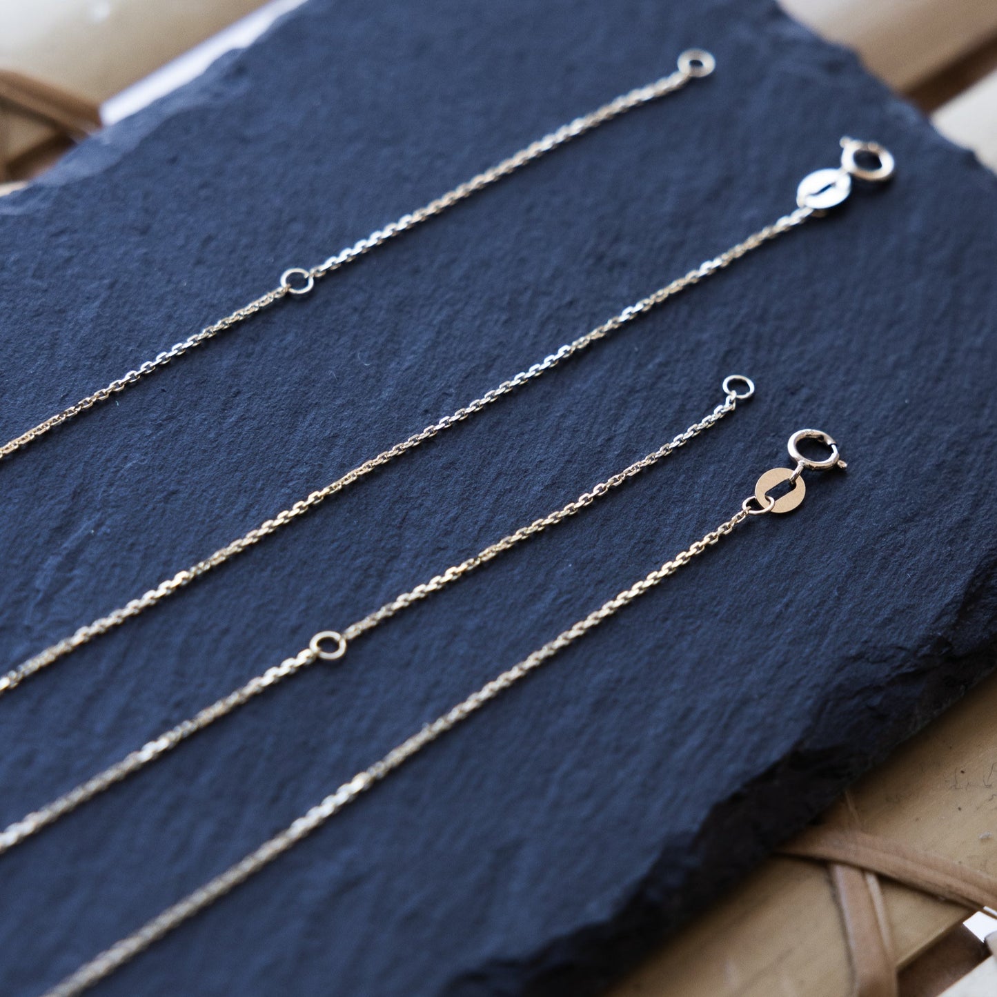 Classic Cable Chain Necklace - 14K SOLID GOLD