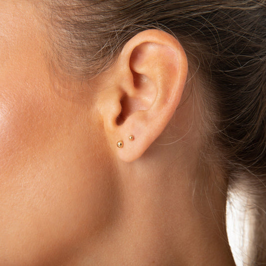 Sun Stud Earrings - 14K Gold Filled