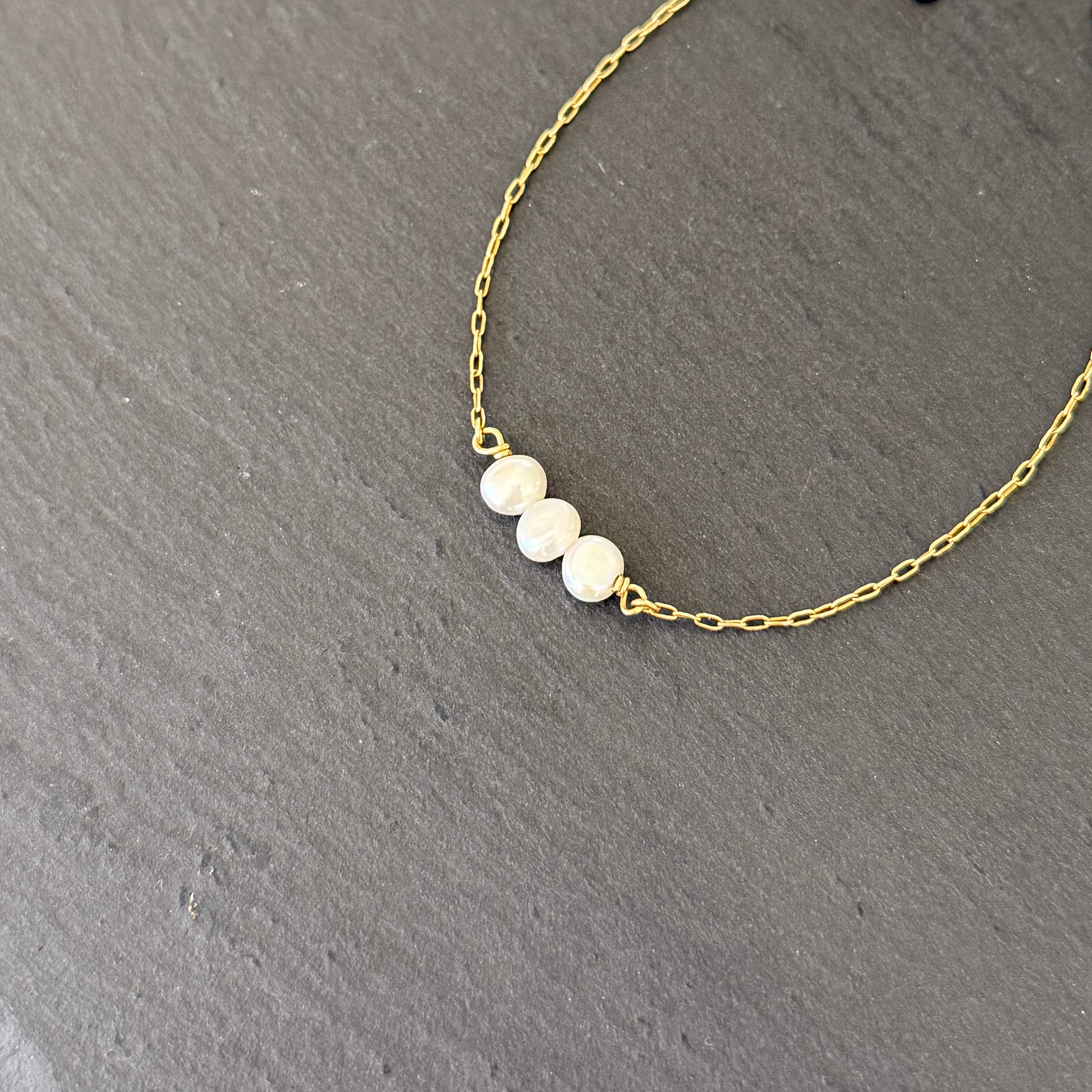 Trio Pearl Bracelet - 14K Gold Filled