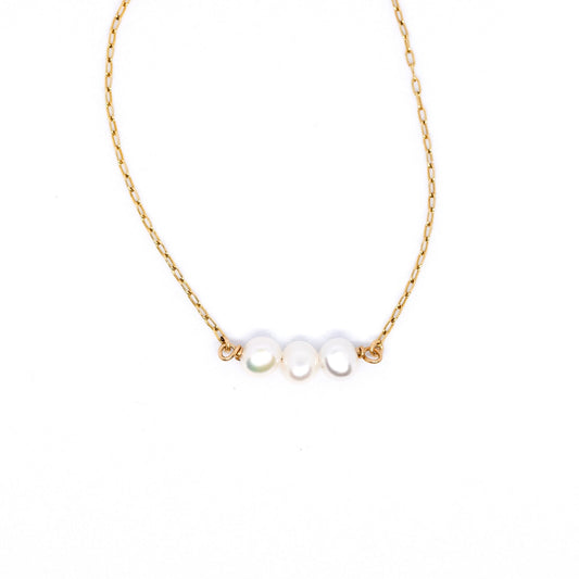 Trio Pearl Bracelet - 14K Gold Filled
